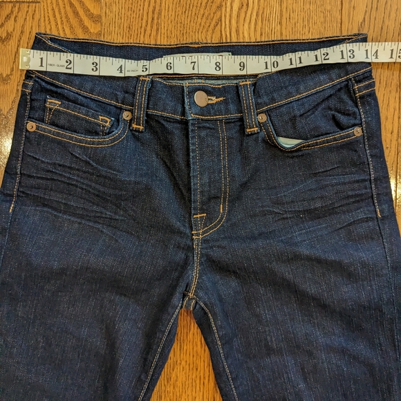 J BRAND Aritzia 805 Straight Leg Jeans Ink Blue Mid Rise Size 26 - Picture 5 of 10